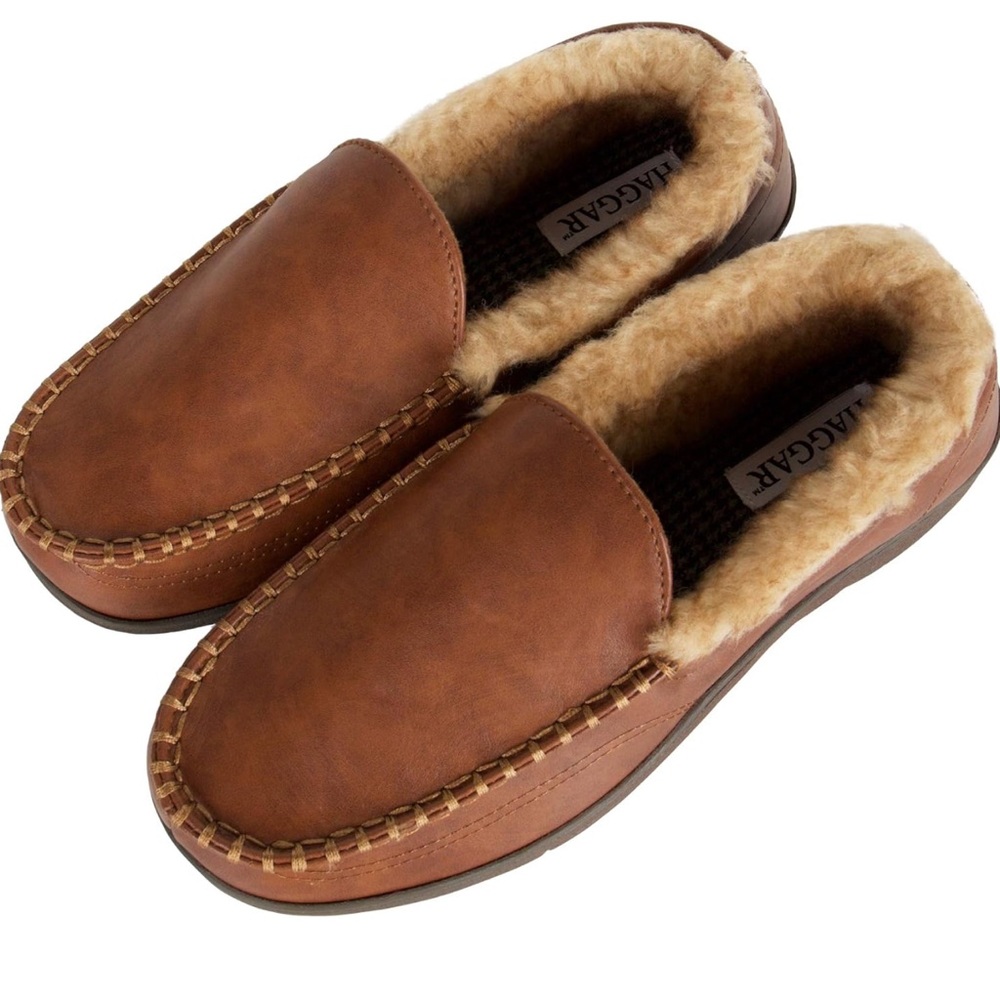 BRAND NEW! MENS HAGGAR MEMORY FOAM SLIPPERS